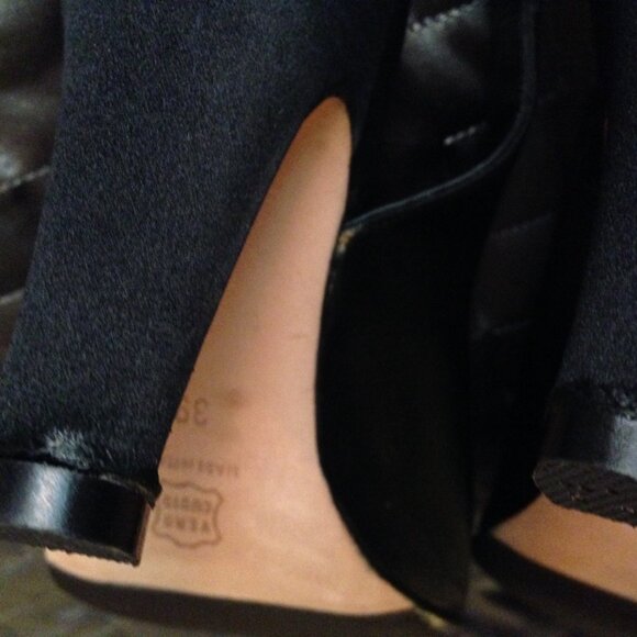 NWOB - Black Satin Peep Toe Pumps by Marni - Picture 11 of 12